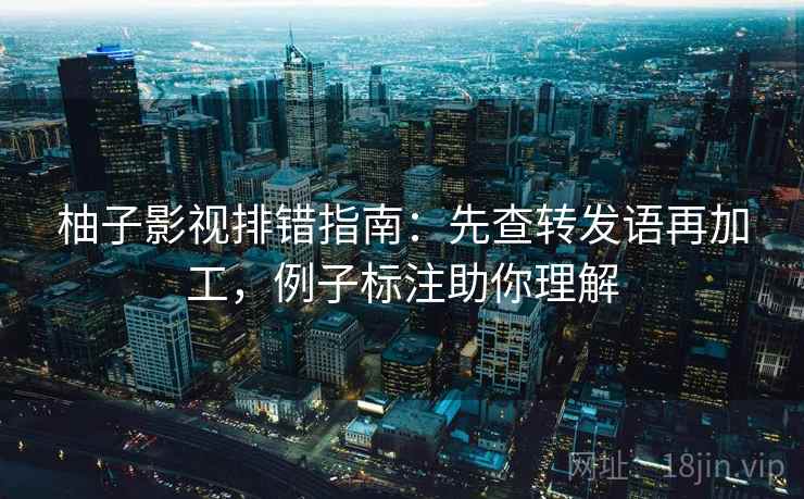 柚子影视排错指南:先查转发语再加工,例子标注助你理解
